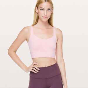 Lululemon Free to be longline bra 6 dusty pink nwot